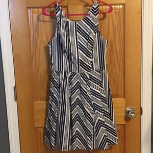 Blue/white Striped Dress